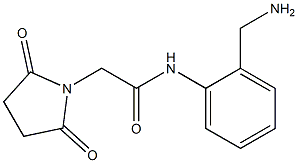 N-[2-(aminomethyl)phenyl]-2-(2,5-dioxopyrrolidin-1-yl)acetamide 구조식 이미지