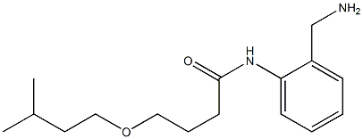 N-[2-(aminomethyl)phenyl]-4-(3-methylbutoxy)butanamide Structure