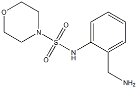 N-[2-(aminomethyl)phenyl]morpholine-4-sulfonamide 구조식 이미지