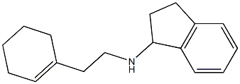 N-[2-(cyclohex-1-en-1-yl)ethyl]-2,3-dihydro-1H-inden-1-amine Structure
