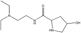 N-[2-(diethylamino)ethyl]-4-hydroxypyrrolidine-2-carboxamide Structure