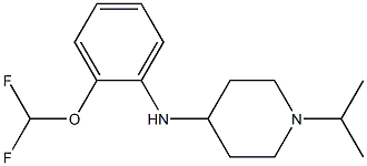 N-[2-(difluoromethoxy)phenyl]-1-(propan-2-yl)piperidin-4-amine 구조식 이미지