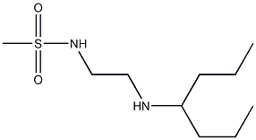 N-[2-(heptan-4-ylamino)ethyl]methanesulfonamide 구조식 이미지