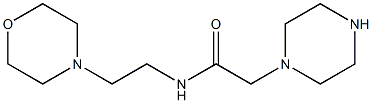 N-[2-(morpholin-4-yl)ethyl]-2-(piperazin-1-yl)acetamide Structure