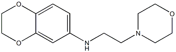 N-[2-(morpholin-4-yl)ethyl]-2,3-dihydro-1,4-benzodioxin-6-amine 구조식 이미지