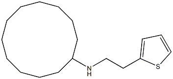 N-[2-(thiophen-2-yl)ethyl]cyclododecanamine Structure