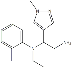 N-[2-amino-1-(1-methyl-1H-pyrazol-4-yl)ethyl]-N-ethyl-2-methylaniline Structure