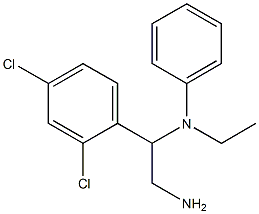 N-[2-amino-1-(2,4-dichlorophenyl)ethyl]-N-ethylaniline Structure