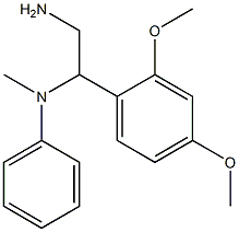 N-[2-amino-1-(2,4-dimethoxyphenyl)ethyl]-N-methyl-N-phenylamine 구조식 이미지