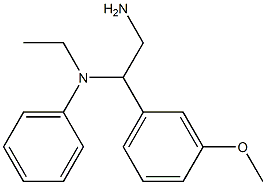 N-[2-amino-1-(3-methoxyphenyl)ethyl]-N-ethyl-N-phenylamine 구조식 이미지