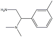 N-[2-amino-1-(3-methylphenyl)ethyl]-N,N-dimethylamine 구조식 이미지