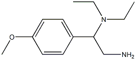 N-[2-amino-1-(4-methoxyphenyl)ethyl]-N,N-diethylamine 구조식 이미지