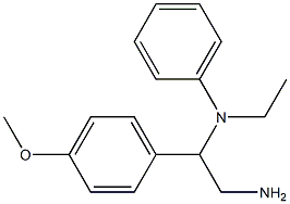 N-[2-amino-1-(4-methoxyphenyl)ethyl]-N-ethyl-N-phenylamine 구조식 이미지