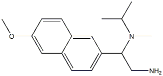 N-[2-amino-1-(6-methoxy-2-naphthyl)ethyl]-N-isopropyl-N-methylamine 구조식 이미지