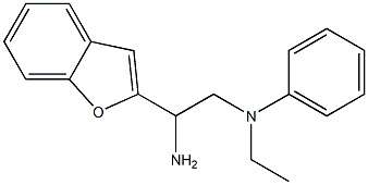 N-[2-amino-2-(1-benzofuran-2-yl)ethyl]-N-ethylaniline Structure