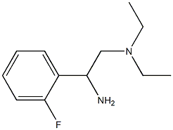 N-[2-amino-2-(2-fluorophenyl)ethyl]-N,N-diethylamine 구조식 이미지