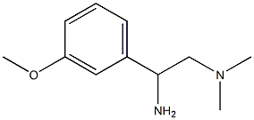 N-[2-amino-2-(3-methoxyphenyl)ethyl]-N,N-dimethylamine 구조식 이미지