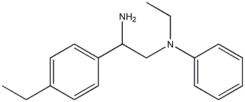 N-[2-amino-2-(4-ethylphenyl)ethyl]-N-ethylaniline 구조식 이미지