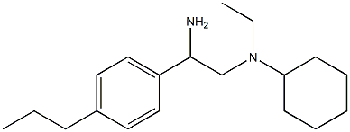 N-[2-amino-2-(4-propylphenyl)ethyl]-N-ethylcyclohexanamine 구조식 이미지