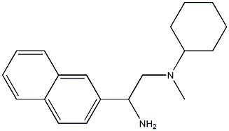 N-[2-amino-2-(naphthalen-2-yl)ethyl]-N-methylcyclohexanamine 구조식 이미지