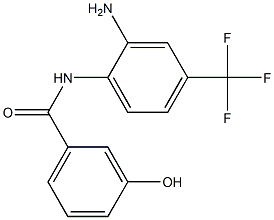 N-[2-amino-4-(trifluoromethyl)phenyl]-3-hydroxybenzamide Structure