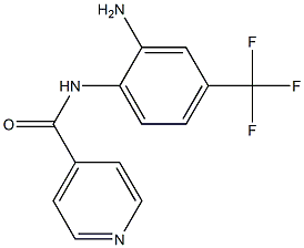 N-[2-amino-4-(trifluoromethyl)phenyl]isonicotinamide 구조식 이미지