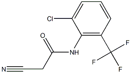 N-[2-chloro-6-(trifluoromethyl)phenyl]-2-cyanoacetamide 구조식 이미지