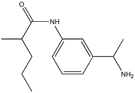 N-[3-(1-aminoethyl)phenyl]-2-methylpentanamide 구조식 이미지