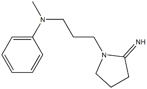 N-[3-(2-iminopyrrolidin-1-yl)propyl]-N-methylaniline 구조식 이미지