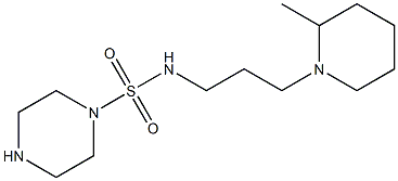 N-[3-(2-methylpiperidin-1-yl)propyl]piperazine-1-sulfonamide Structure