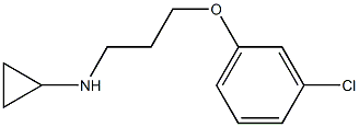 N-[3-(3-chlorophenoxy)propyl]cyclopropanamine Structure