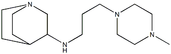 N-[3-(4-methylpiperazin-1-yl)propyl]-1-azabicyclo[2.2.2]octan-3-amine Structure