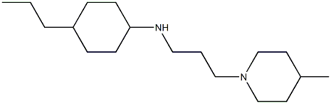 N-[3-(4-methylpiperidin-1-yl)propyl]-4-propylcyclohexan-1-amine Structure