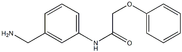 N-[3-(aminomethyl)phenyl]-2-phenoxyacetamide 구조식 이미지