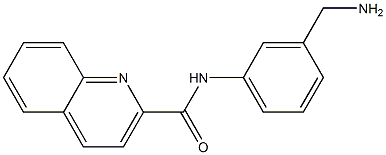 N-[3-(aminomethyl)phenyl]quinoline-2-carboxamide Structure