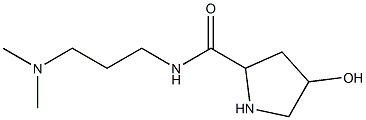 N-[3-(dimethylamino)propyl]-4-hydroxypyrrolidine-2-carboxamide 구조식 이미지