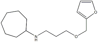 N-[3-(furan-2-ylmethoxy)propyl]cycloheptanamine 구조식 이미지