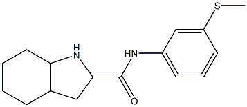 N-[3-(methylthio)phenyl]octahydro-1H-indole-2-carboxamide Structure