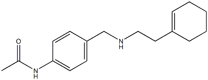 N-[4-({[2-(cyclohex-1-en-1-yl)ethyl]amino}methyl)phenyl]acetamide Structure