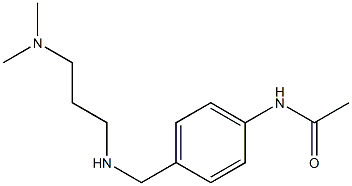 N-[4-({[3-(dimethylamino)propyl]amino}methyl)phenyl]acetamide Structure