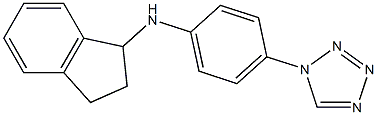 N-[4-(1H-1,2,3,4-tetrazol-1-yl)phenyl]-2,3-dihydro-1H-inden-1-amine Structure