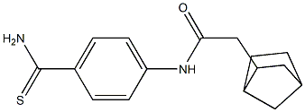 N-[4-(aminocarbonothioyl)phenyl]-2-bicyclo[2.2.1]hept-2-ylacetamide Structure