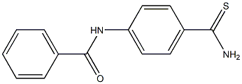N-[4-(aminocarbonothioyl)phenyl]benzamide 구조식 이미지