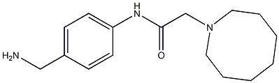 N-[4-(aminomethyl)phenyl]-2-(azocan-1-yl)acetamide Structure