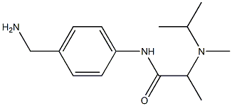 N-[4-(aminomethyl)phenyl]-2-[isopropyl(methyl)amino]propanamide Structure