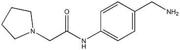 N-[4-(aminomethyl)phenyl]-2-pyrrolidin-1-ylacetamide Structure