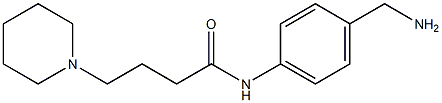 N-[4-(aminomethyl)phenyl]-4-piperidin-1-ylbutanamide Structure