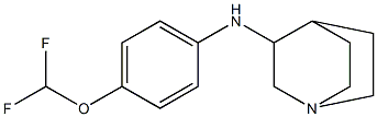 N-[4-(difluoromethoxy)phenyl]-1-azabicyclo[2.2.2]octan-3-amine 구조식 이미지