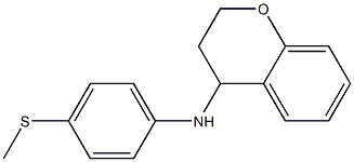 N-[4-(methylsulfanyl)phenyl]-3,4-dihydro-2H-1-benzopyran-4-amine Structure