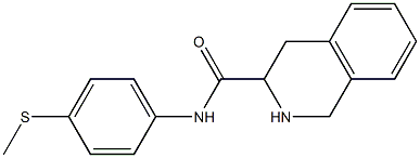 N-[4-(methylthio)phenyl]-1,2,3,4-tetrahydroisoquinoline-3-carboxamide 구조식 이미지